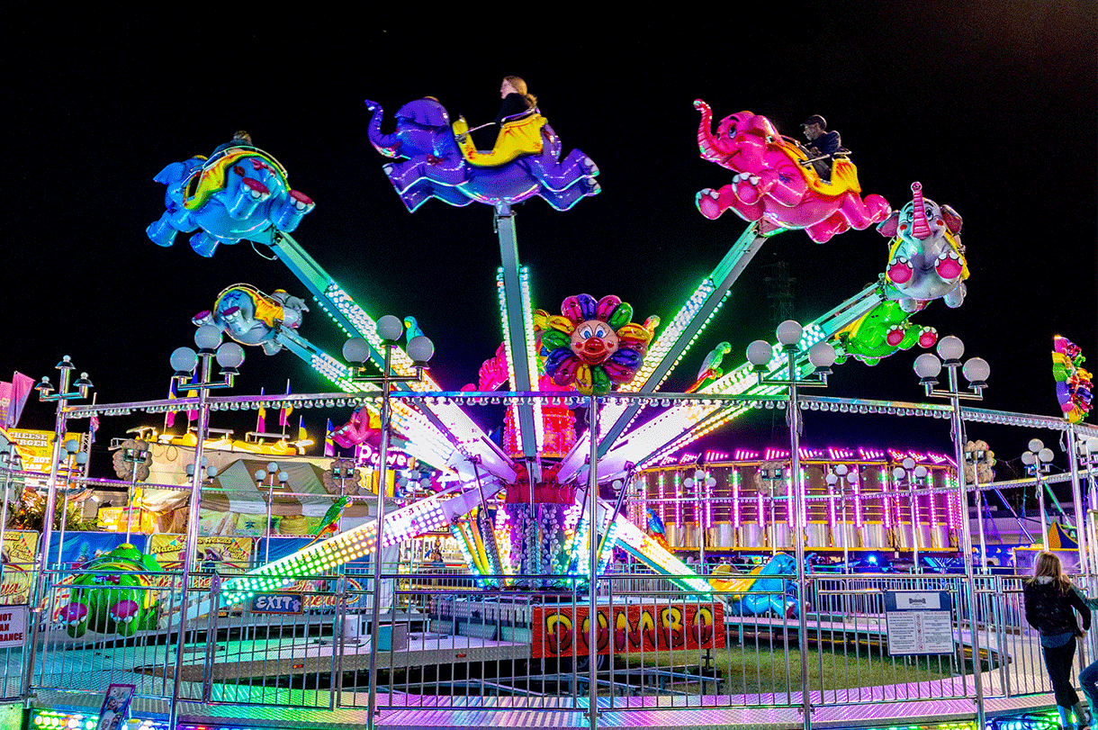 Mega Pass & Rides! 44 Flying Elephants