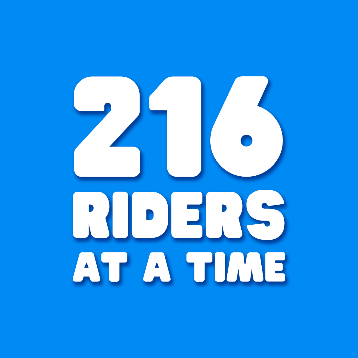 biggest wheel 216 riders